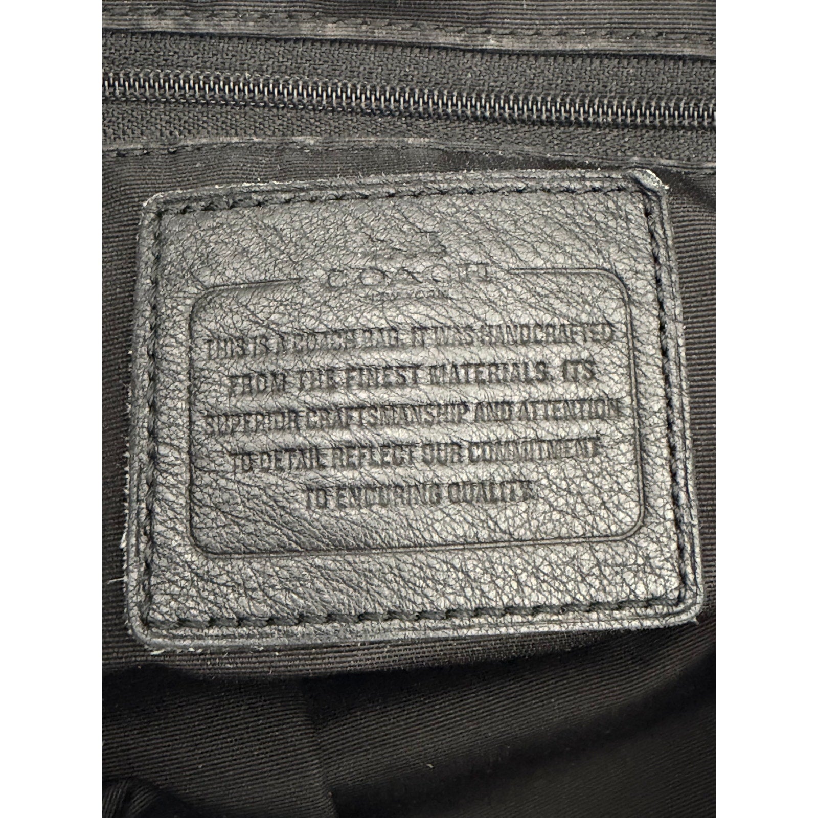 COACH Pebbled Leather Satchel
