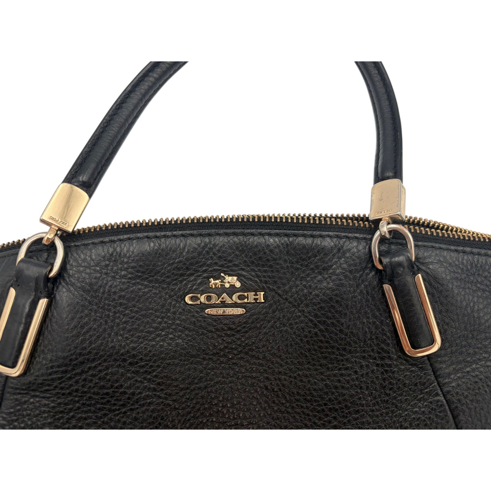 COACH Pebbled Leather Satchel