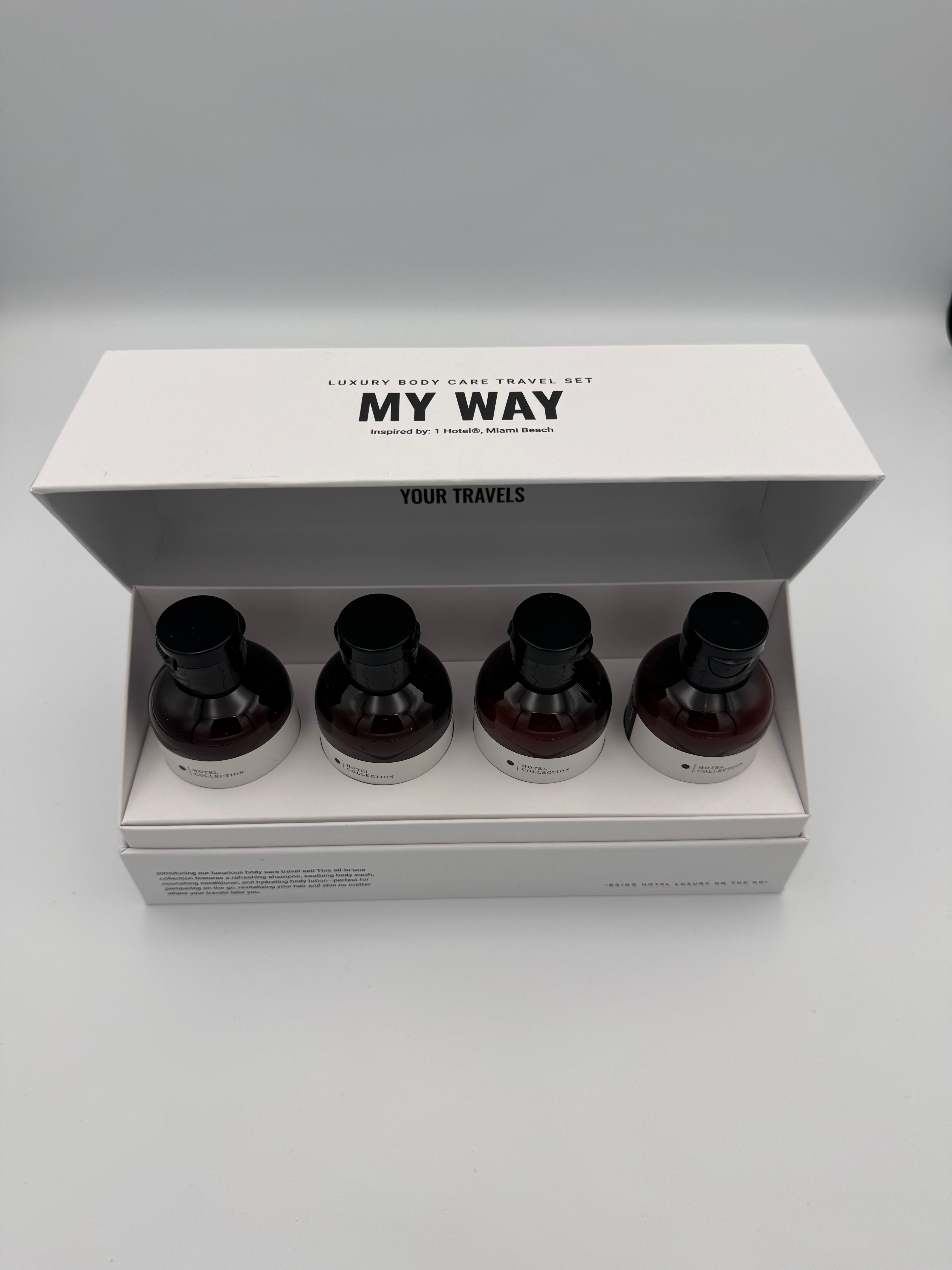 Hotel Collection My Way Luxury Body Care Travel Set

Inspired by: 1 Hotel®, Miami Beach