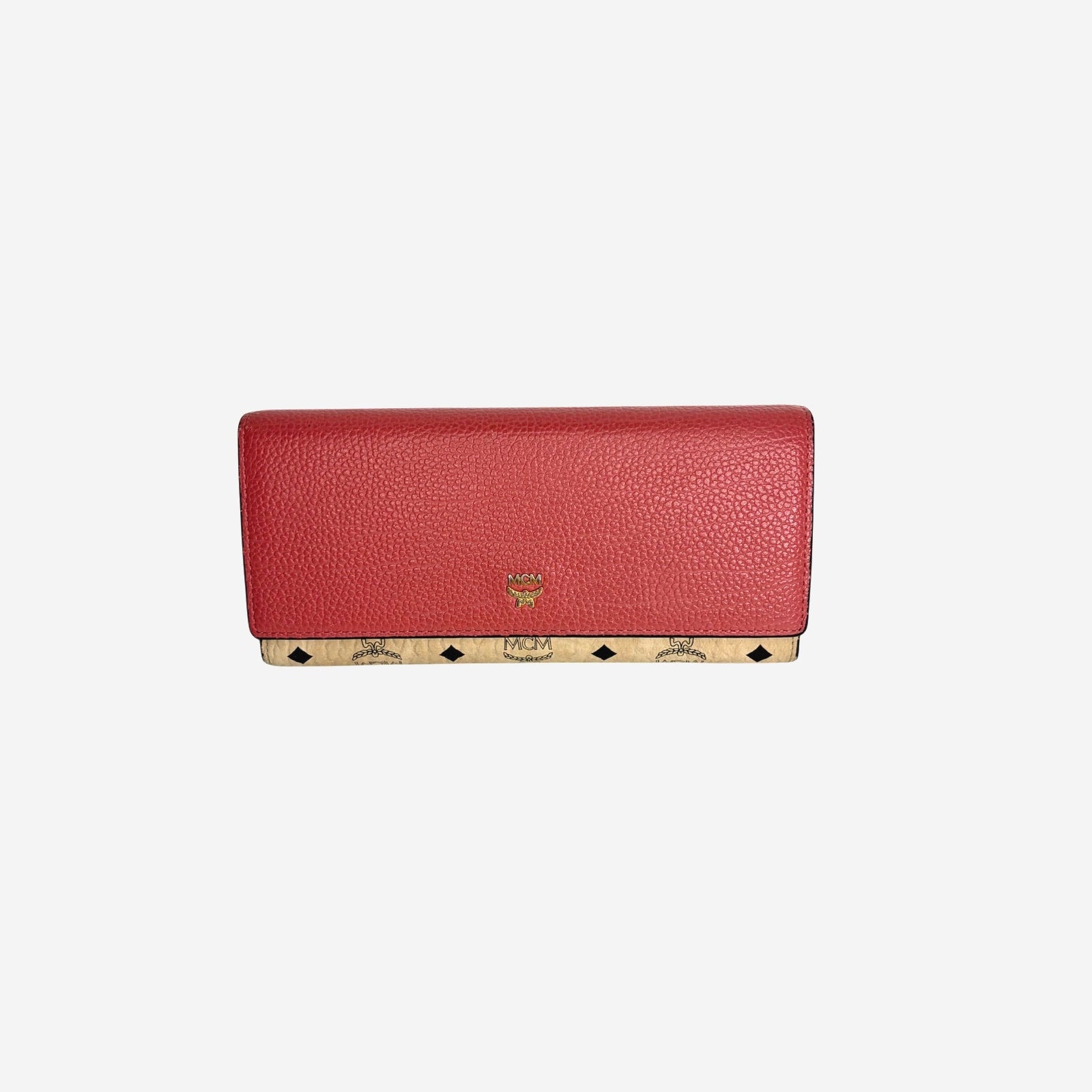 MCM Visetos Flap Long Wallet