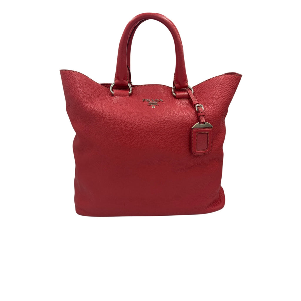 PRADA Vitello Leather Tote