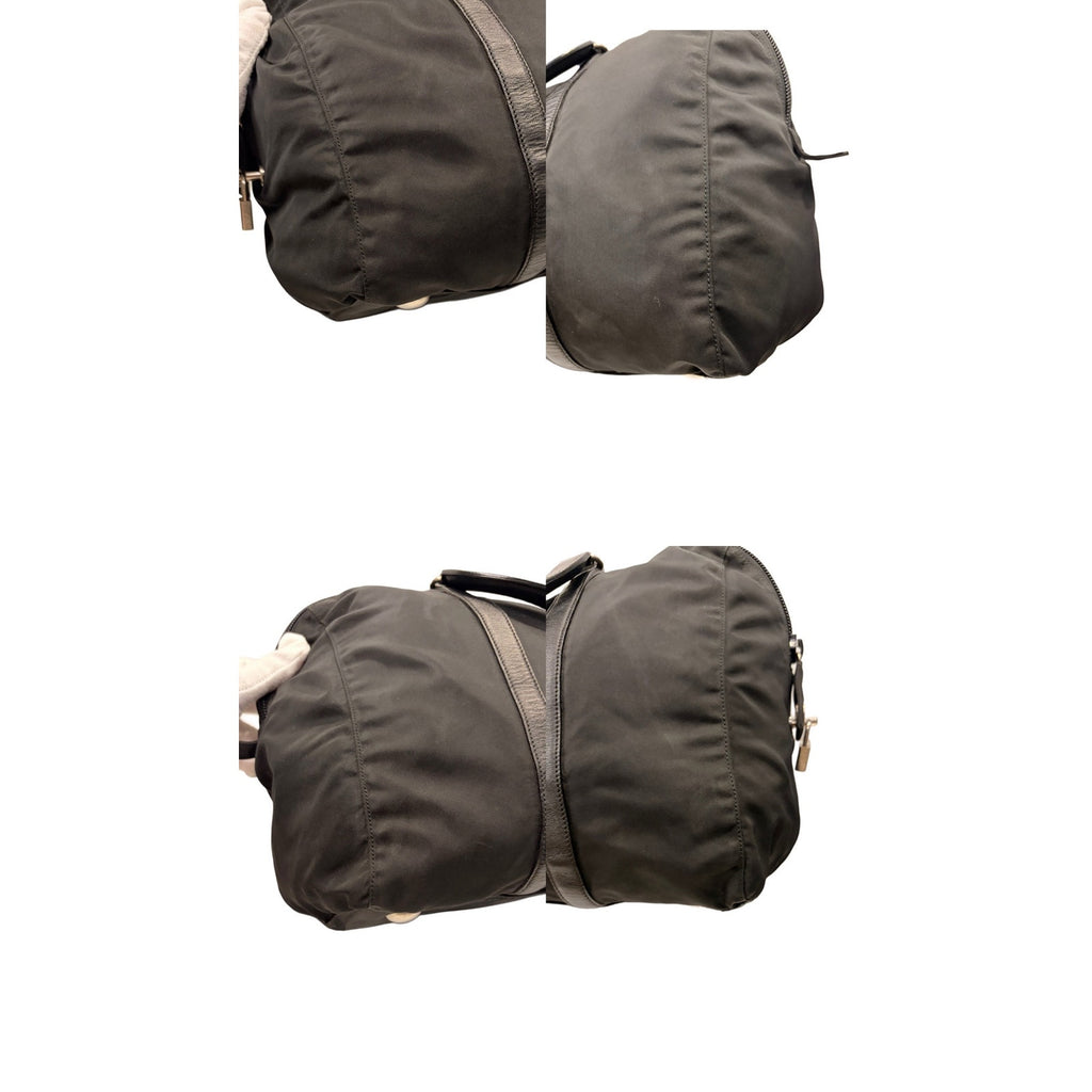 PRADA Nylon Boston Bag – Silver Hardware