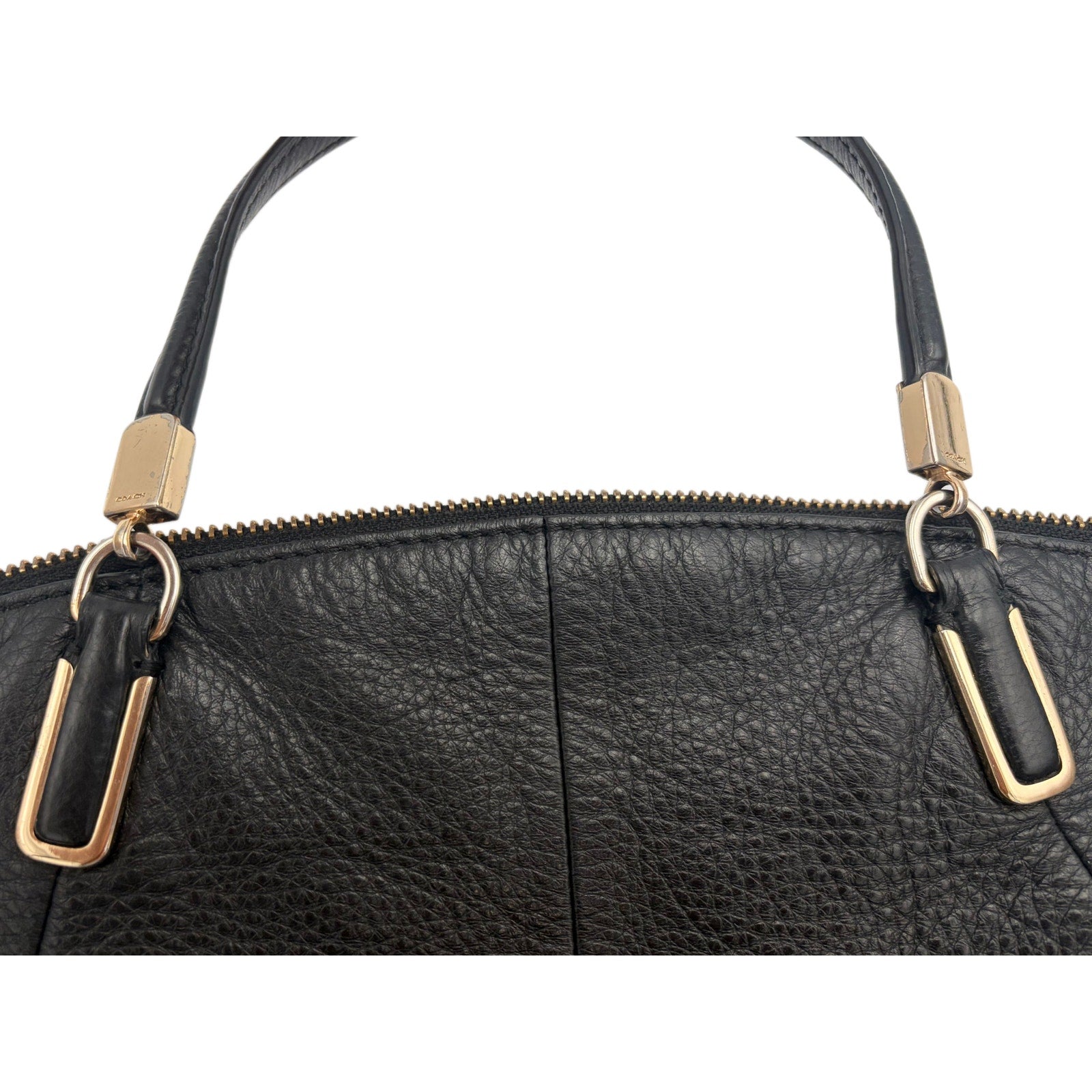 COACH Pebbled Leather Satchel