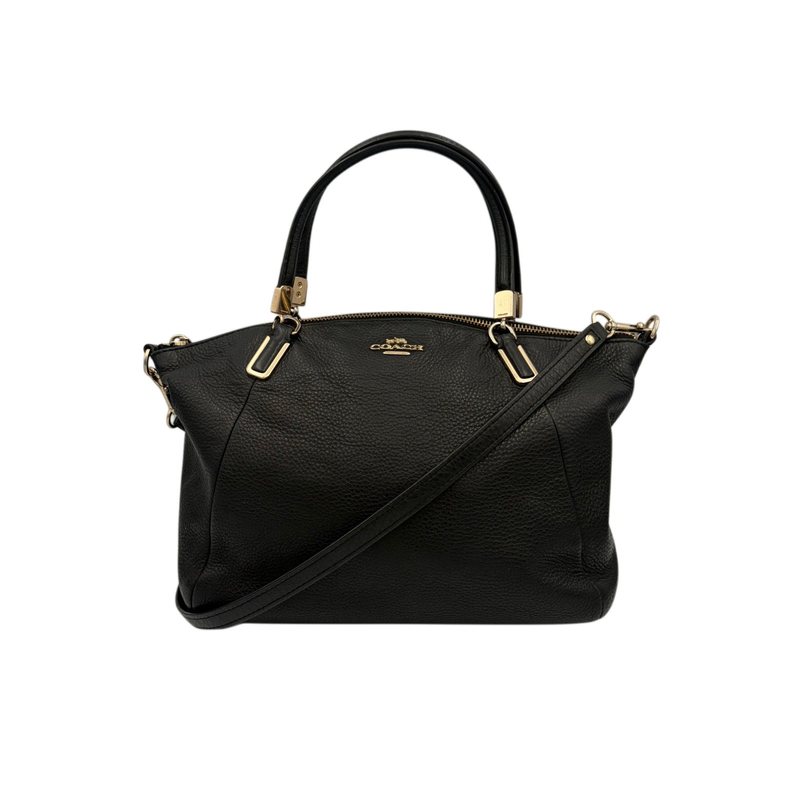 COACH Pebbled Leather Satchel