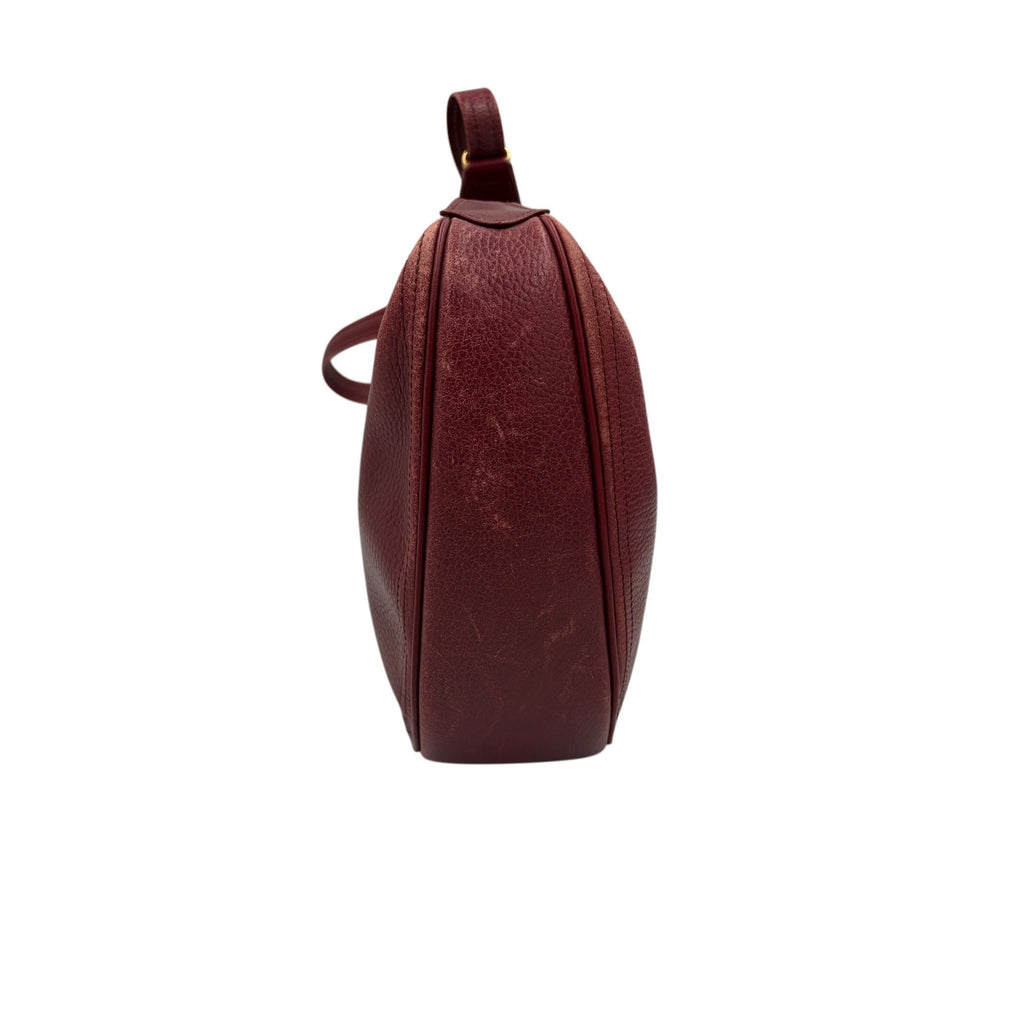 CARTIER Bordeaux Leather Crossbody