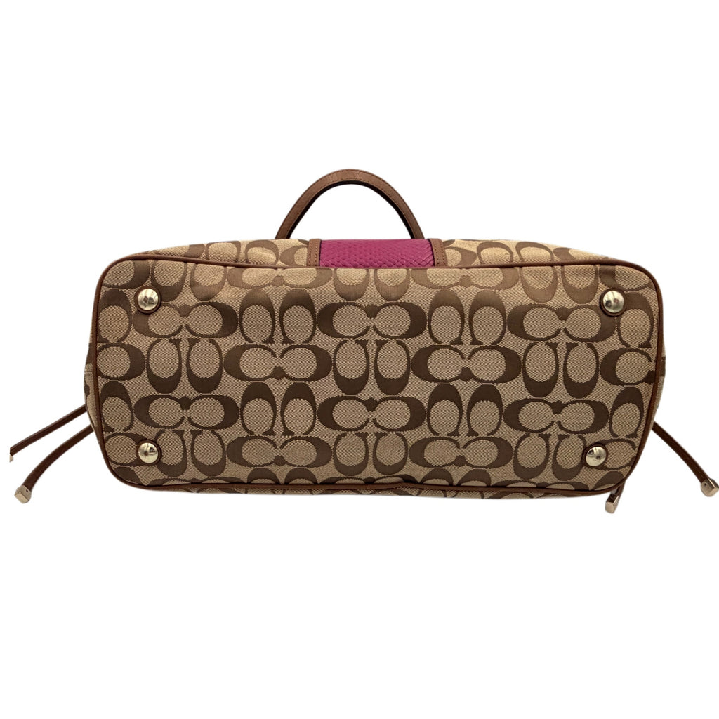 COACH Signature Stripe Tote
