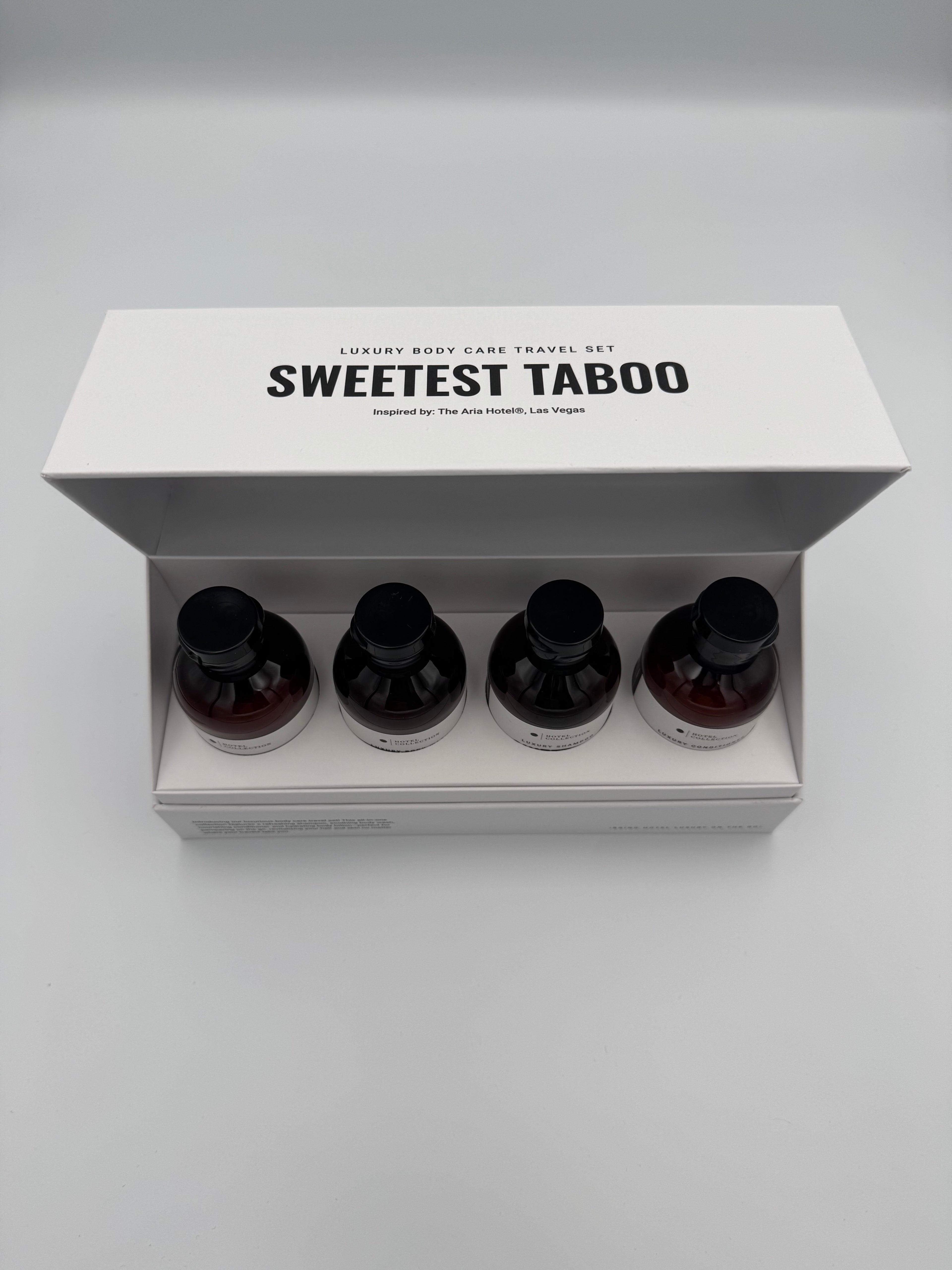 Hotel Collection Sweetest Taboo Luxury Body Care Travel Set

Inspired by: ARIA Resort & Casino®, Las Vegas