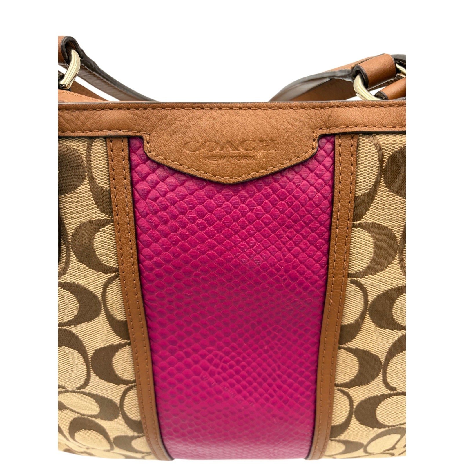 COACH Signature Stripe Tote