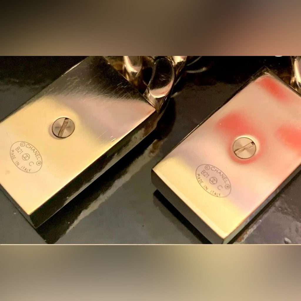 CHANEL CoCo Drop Chain Earrings