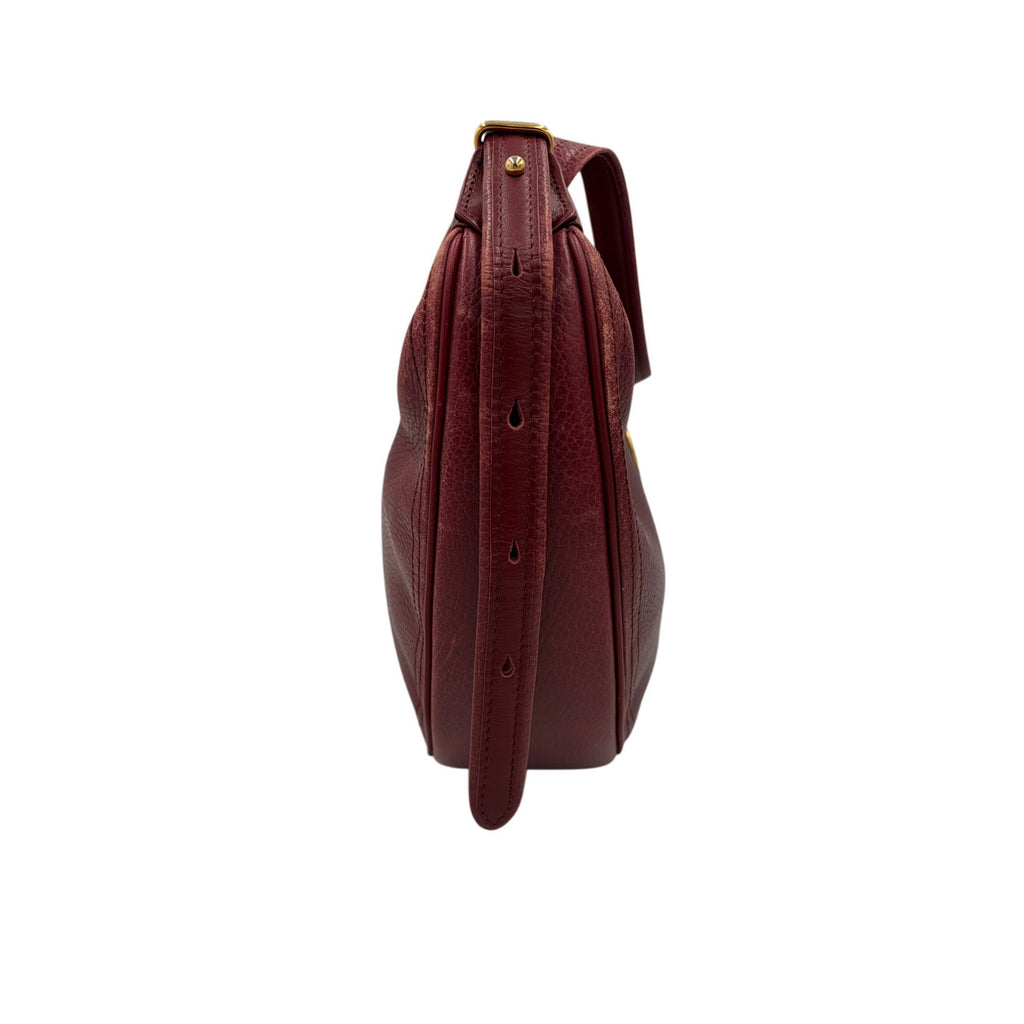 CARTIER Bordeaux Leather Crossbody