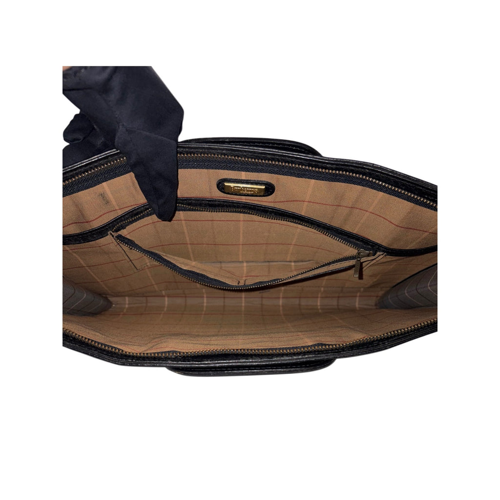 Burberry Leather Briefcase-Vintage