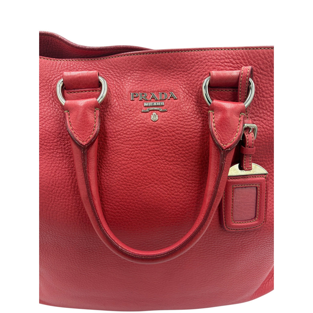 PRADA Vitello Leather Tote