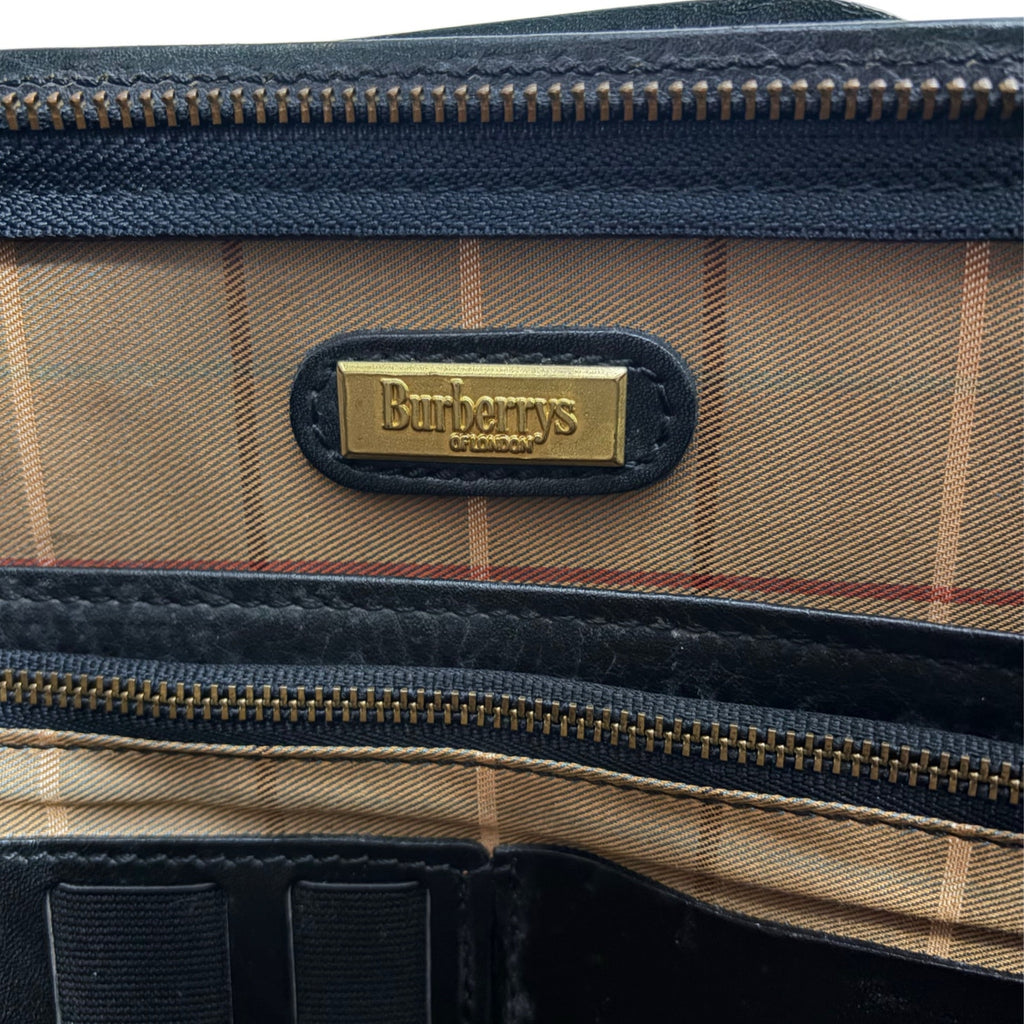 Burberry Leather Briefcase-Vintage