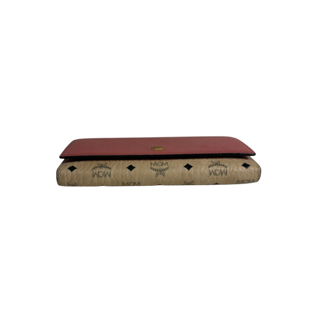 MCM Visetos Flap Long Wallet