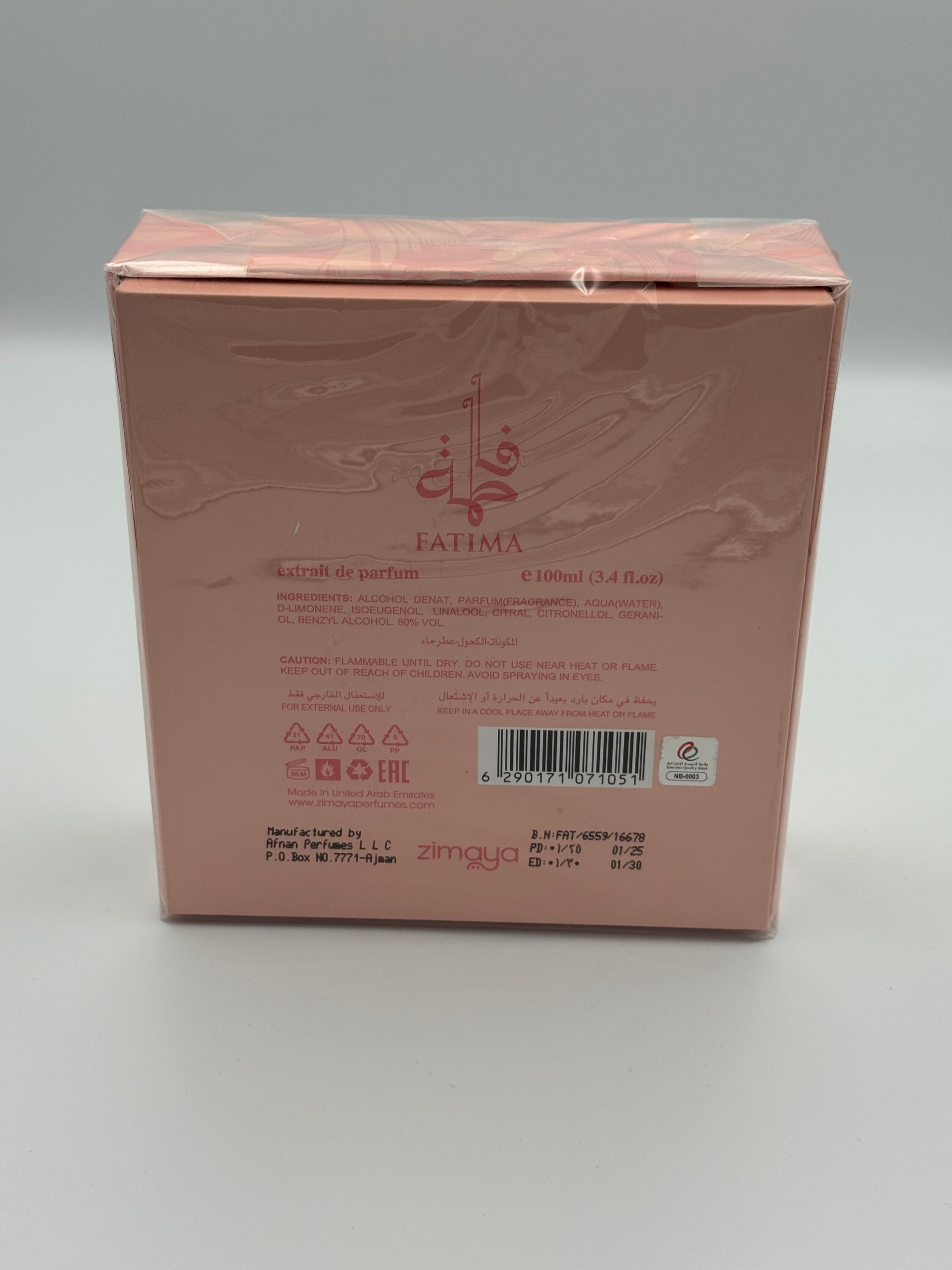 Zimaya Fatima Extrait de Parfum