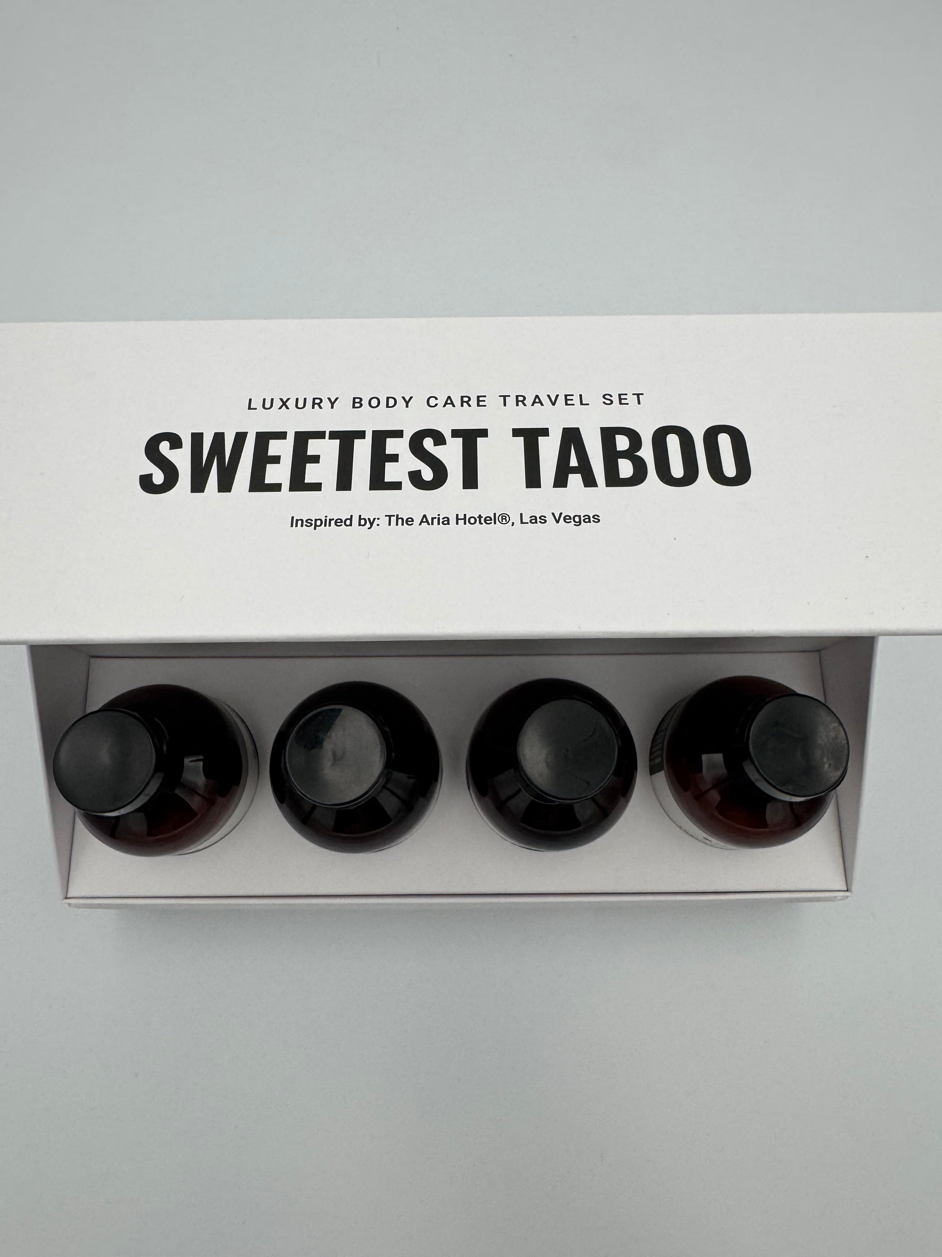 Hotel Collection Sweetest Taboo Luxury Body Care Travel Set

Inspired by: ARIA Resort & Casino®, Las Vegas