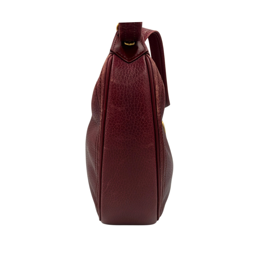 CARTIER Bordeaux Leather Crossbody