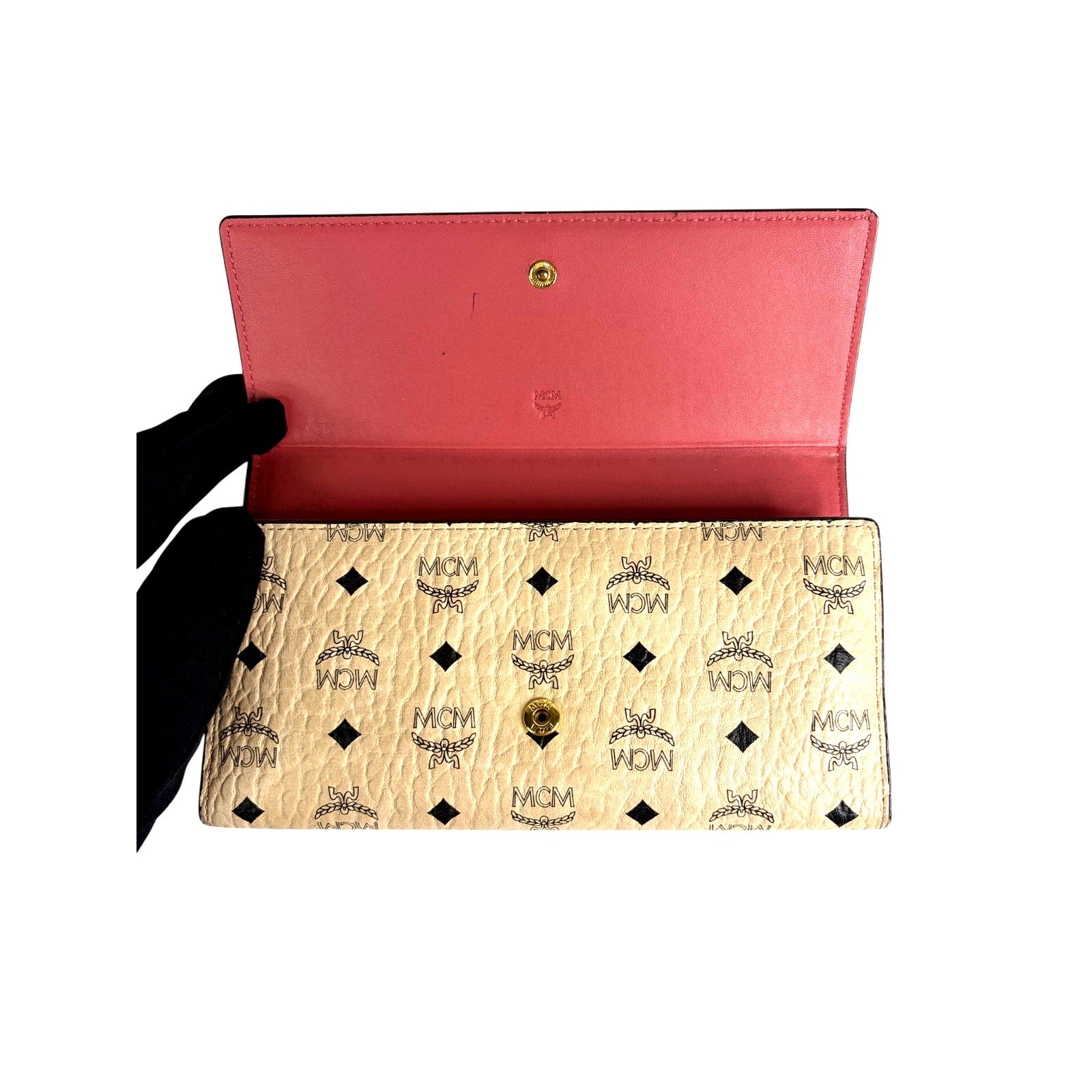 MCM Visetos Flap Long Wallet