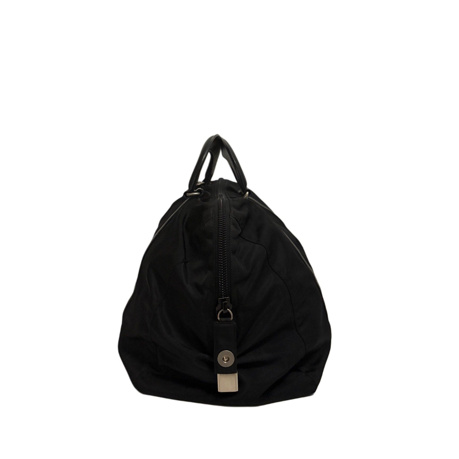 PRADA Nylon Boston Bag – Silver Hardware