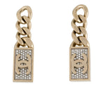 CHANEL CoCo Drop Chain Earrings