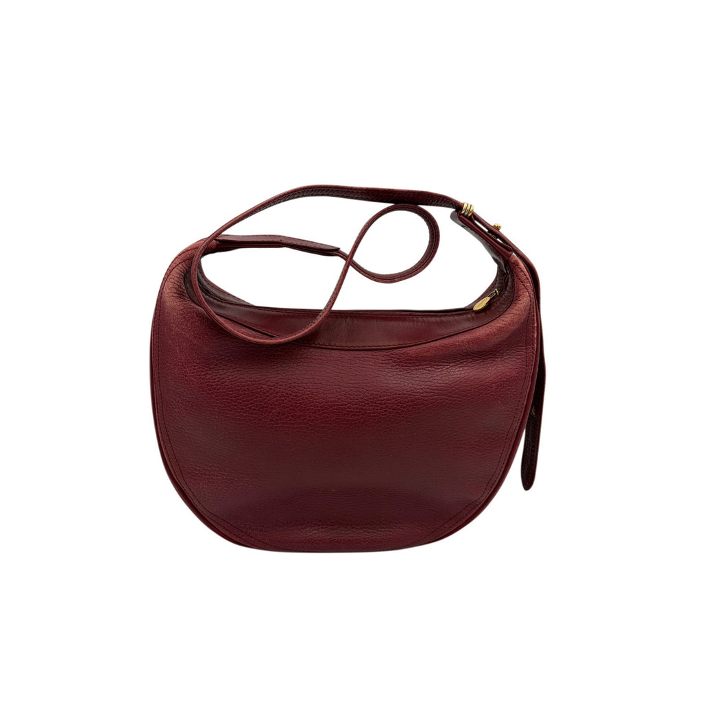 CARTIER Bordeaux Leather Crossbody