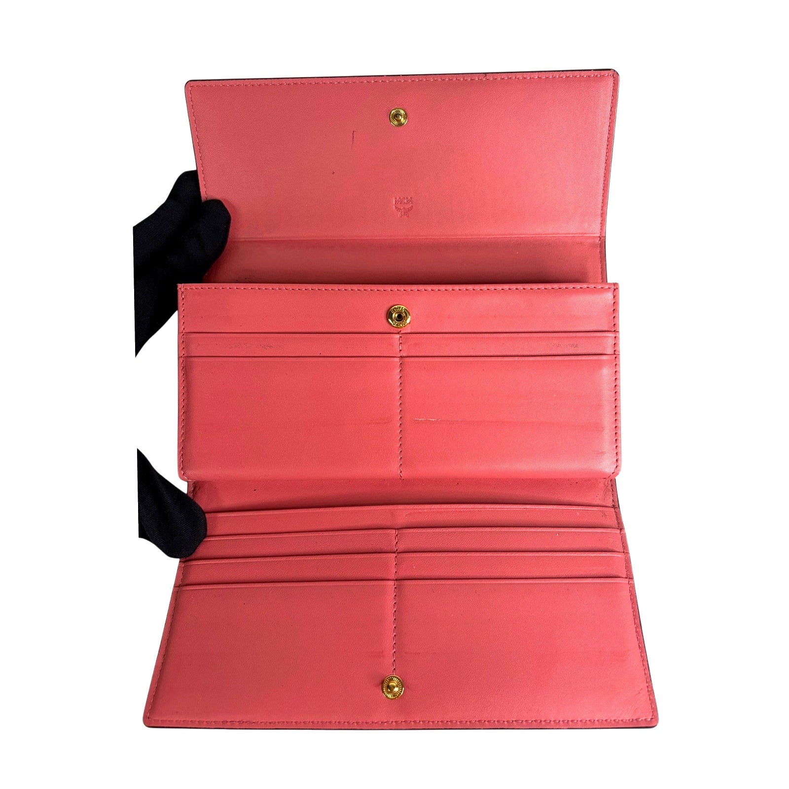 MCM Visetos Flap Long Wallet