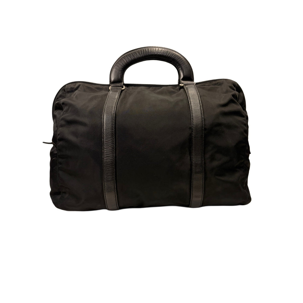 PRADA Nylon Boston Bag – Silver Hardware