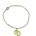 DIOR "CD" Pendant Bracelet