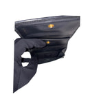 Prada Black Textured Leather Compact Wallet