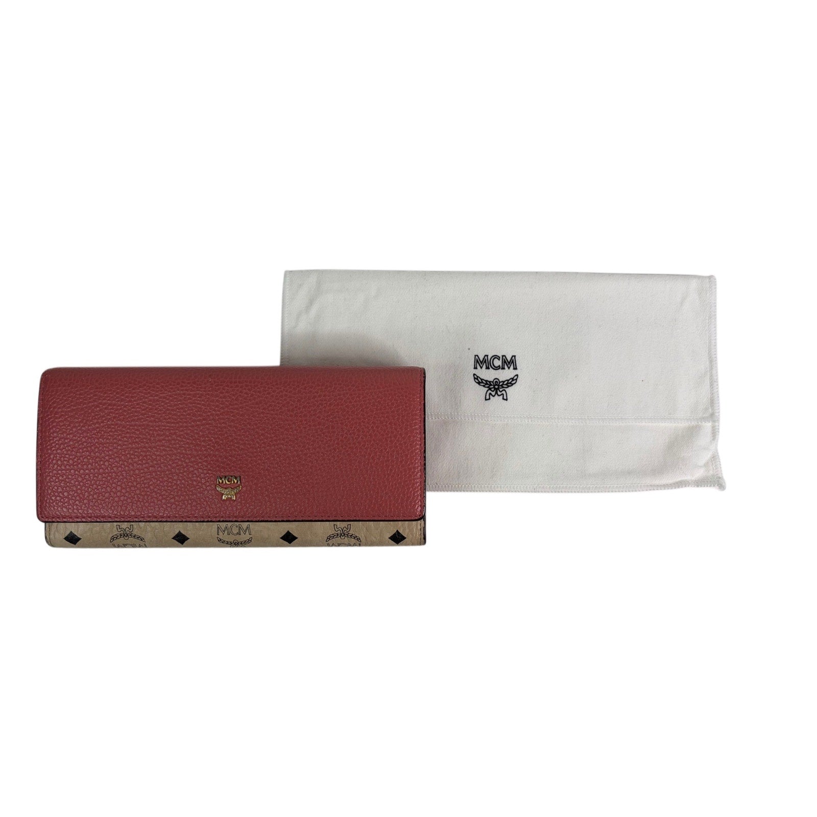 MCM Visetos Flap Long Wallet