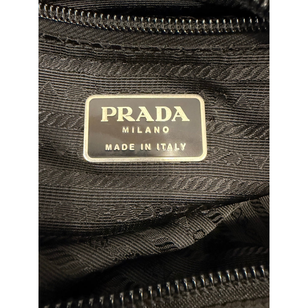 PRADA Nylon Boston Bag – Silver Hardware